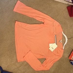 J. Jill Petite Small peach 3/4 shirt